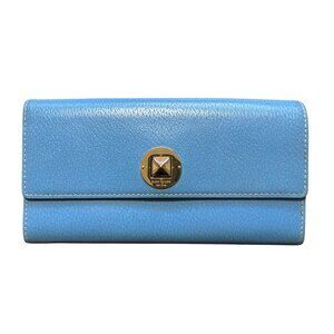 KATE SPADE Cyndy Grand Street Long Continental Wallet in Bright Blue